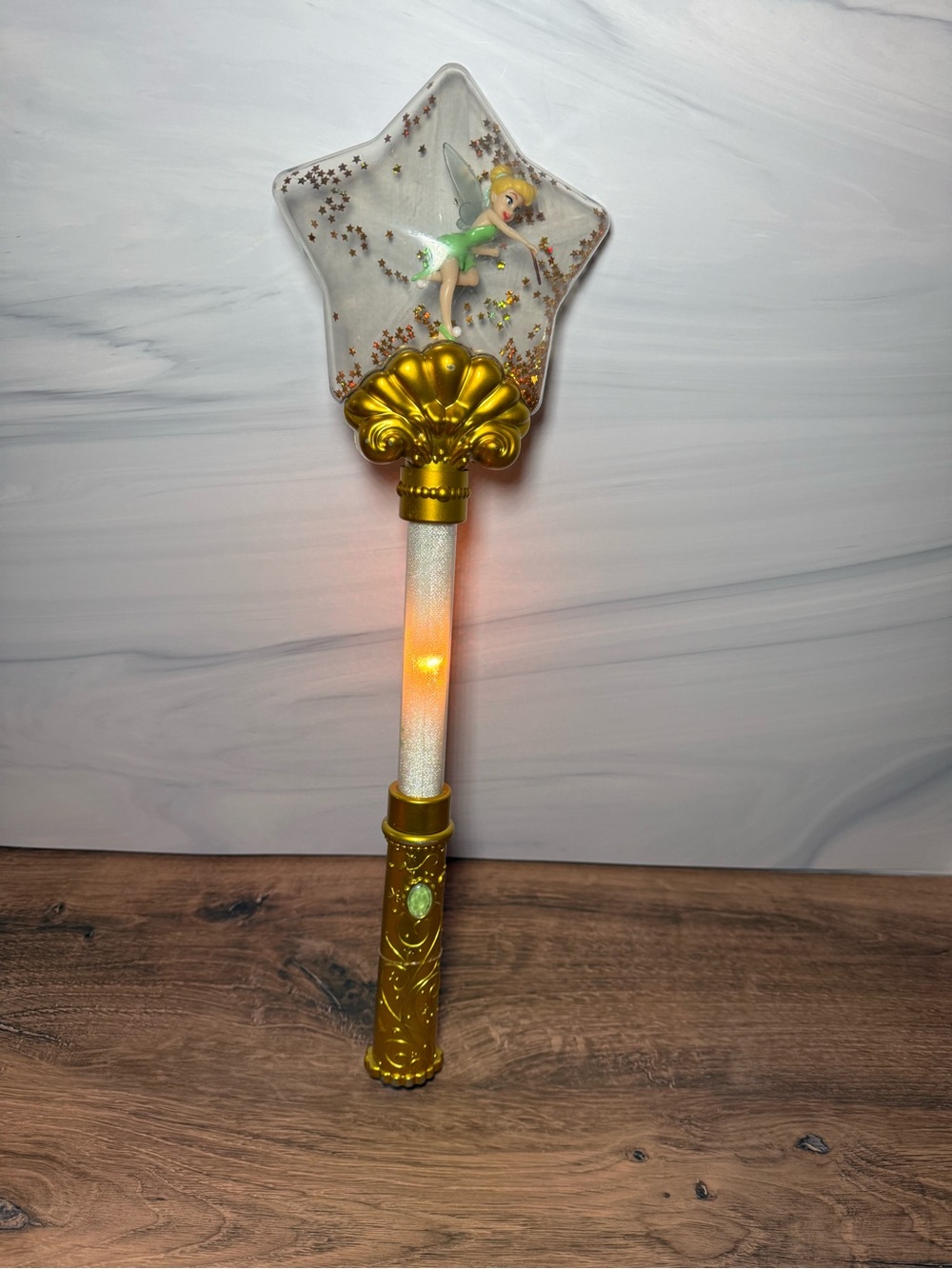 Disney Parks Tinker Bell Light Up Bubble Wand Tested Working Peter Pan Fairy - Picture 2 of 4